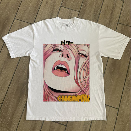 CLFC Chainsaw Man Power 电锯人帕瓦美式复古做旧篮球街头长短袖