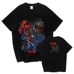 剑风传奇烙印战士Berserk动漫黑色短袖 纯棉 同款 Shirt T水洗长袖