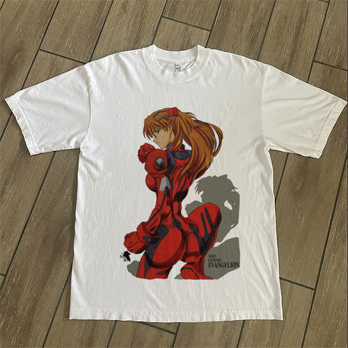 CLFC 福音战士EVA明日香塞博朋克 t shirt美式大图同款长袖短袖T