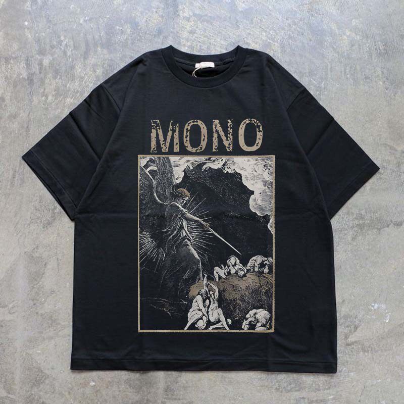 CLFC 日本后摇MONO T恤乐队男女短袖小领口T恤音乐节情侣装可定制