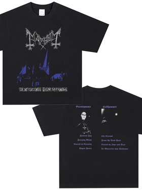 CLFC Mayhem挪威乐队金属摇滚朋克美式暗黑风黑色街头男女长短T恤