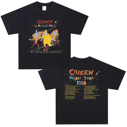 CLFC Queen Magic Tour 1986皇后乐队美式Hip hop嘻哈vtg水洗TEE