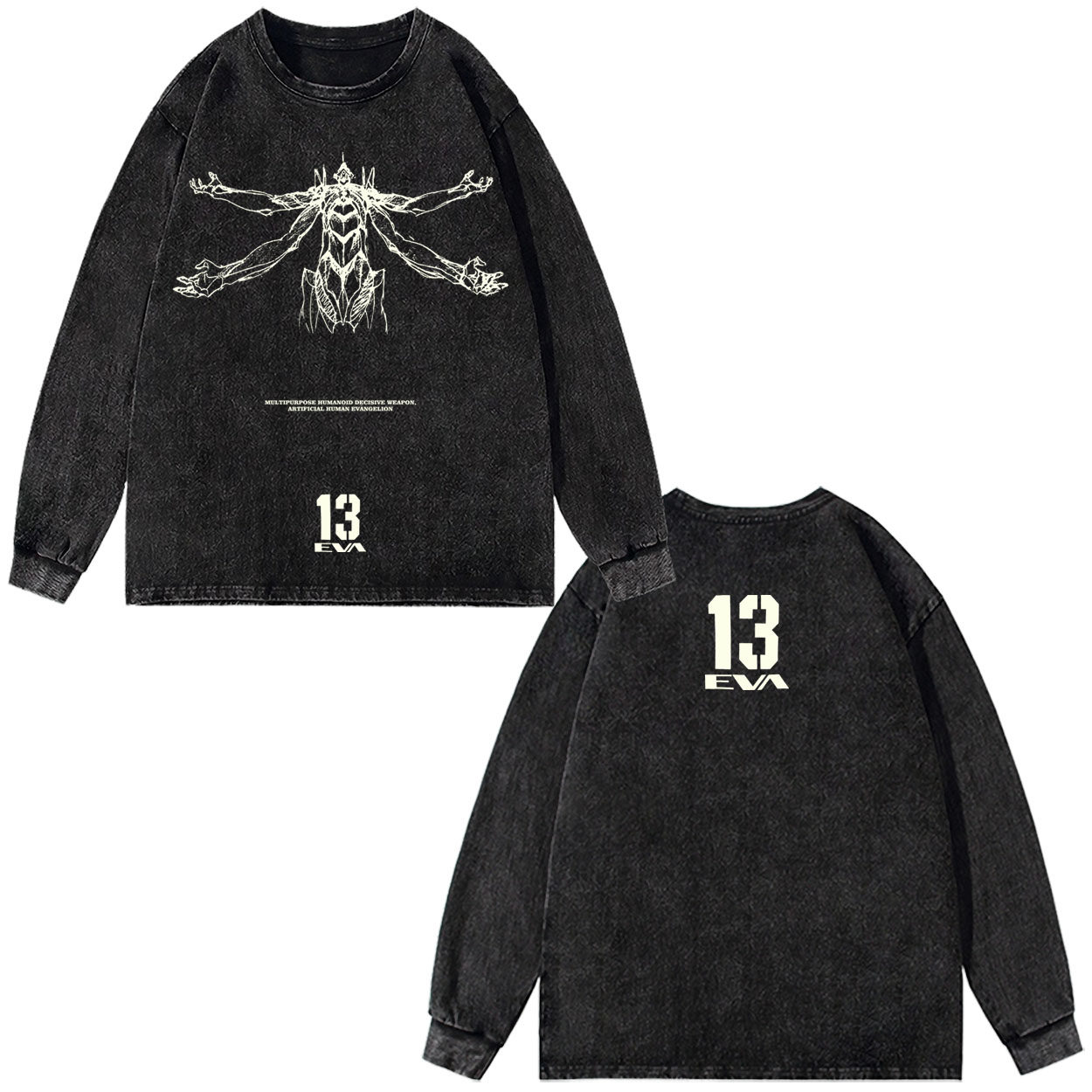 长袖T短袖福音战士EVA十三号动漫