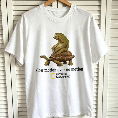 CLFC国家地理slow motion over no motion树懒巨龟t shirt长短袖T
