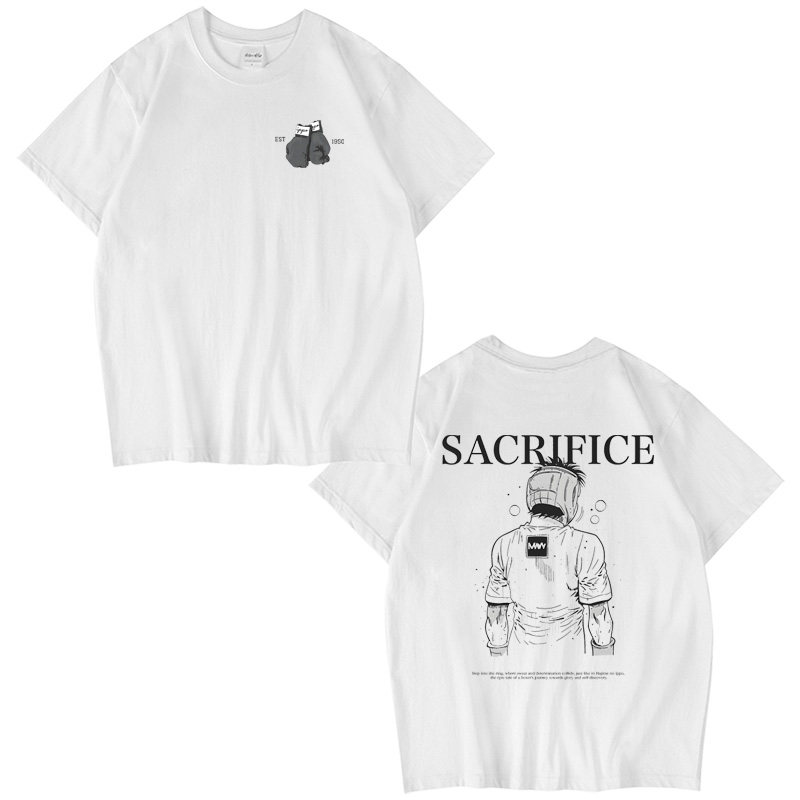 CLFC Hajime no Ippo拳击动漫小众男女同款长袖短袖T恤小领口纯棉