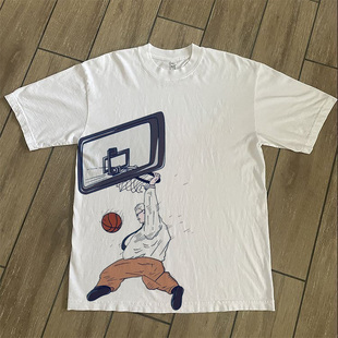 CLFC灌篮高手slam dunk安西教练手绘漫画怀旧热血小众纯棉长短袖T