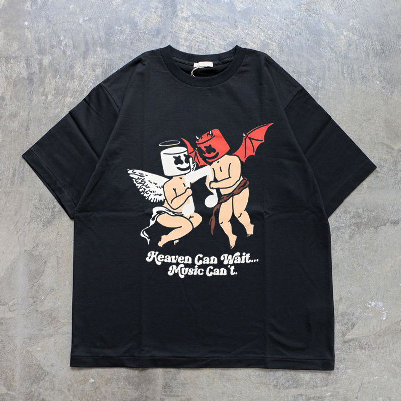 CLFC Marshello棉花糖百大dj周边长短袖t恤ssk vac电音节穿搭男女