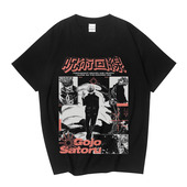 T恤水洗T做旧直喷长袖 CLFC 动漫周边咒术回战五条悟动漫重磅短袖