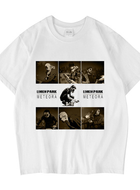 CLFC Linkin Park林肯公园说唱摇滚短袖t恤复古水洗长袖美式T恤潮