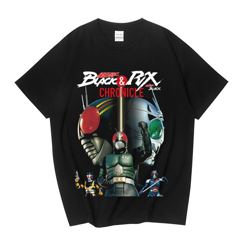 CLFC 假面骑士Black RX 奥特曼 幪面超人复古水洗潮牌短袖长袖T恤