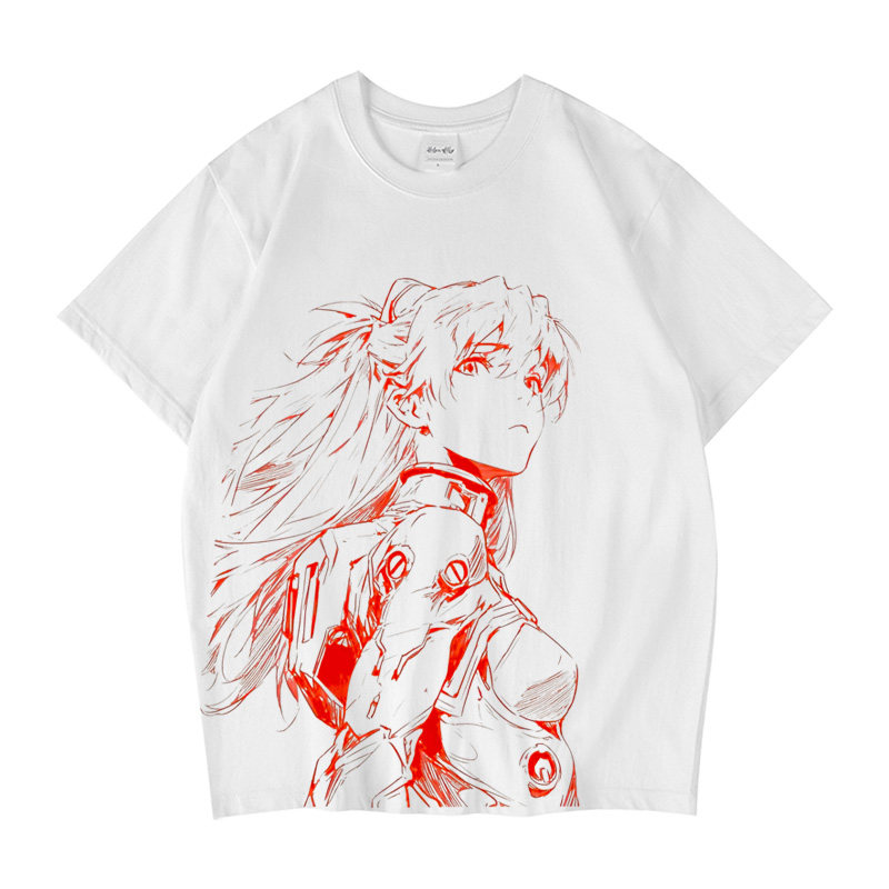 CLFC eva复古印花t恤大图案明日香日系动漫vintage短袖男女长袖T