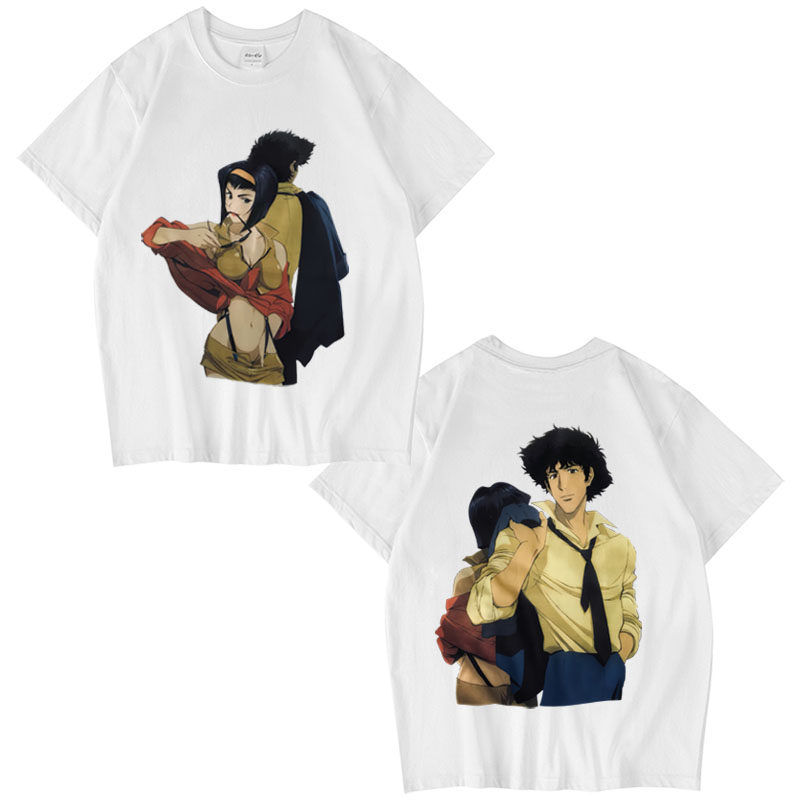 CLFC cowboy bebop星际牛仔男女情侣 青年百搭美式长袖T恤短袖tee