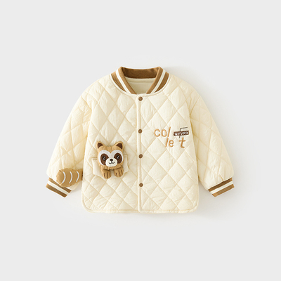 婴儿秋冬外套棉服120g保暖上衣