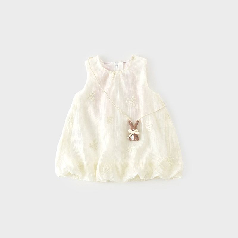 女童连衣裙甜美夏装宝宝周岁礼服图片