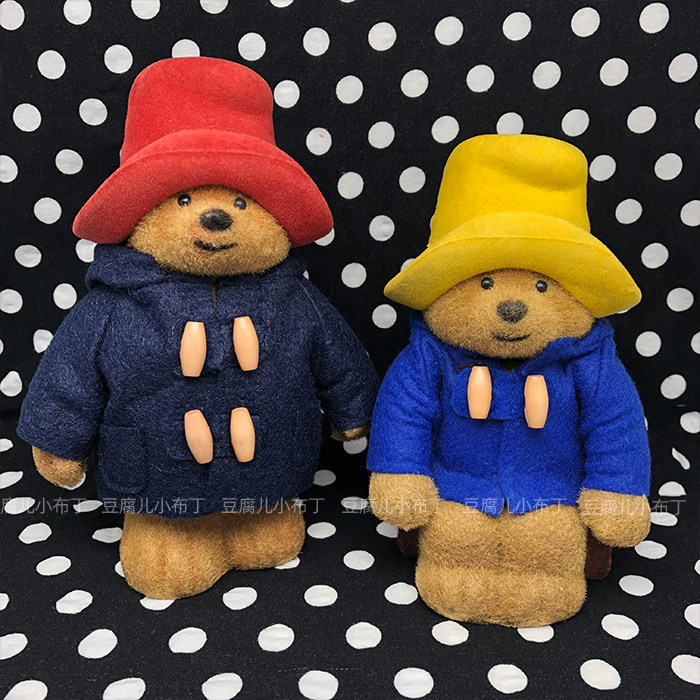 【豆腐儿小布丁】帕丁顿熊摆件 储蓄罐 1987 帕丁顿熊植绒存钱罐