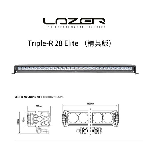 英国进口TRIPLE-R51英寸射灯