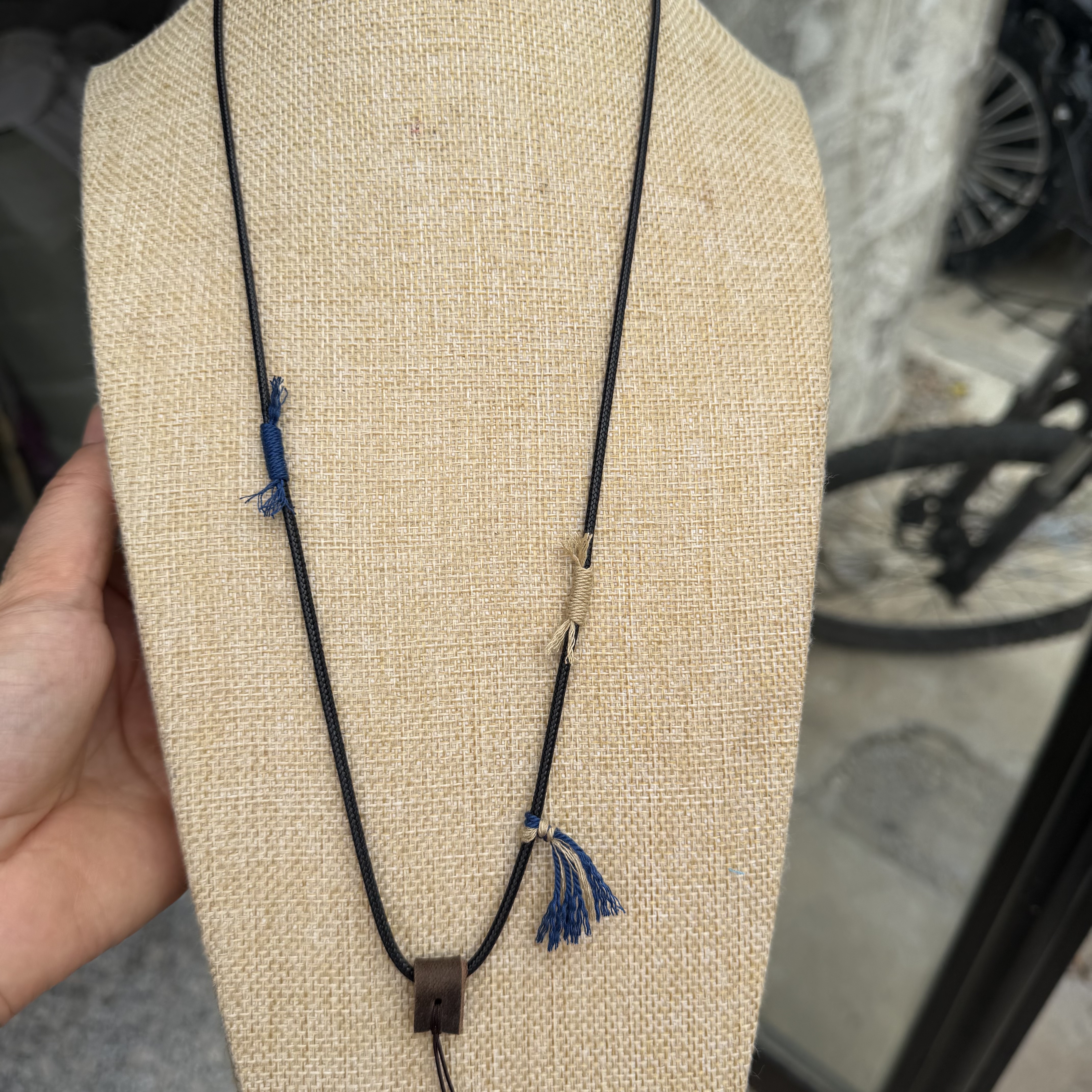 手工编绳蜡皮绳唐卡吊坠绳佛牌挂绳蜜蜡项链绳纯手工编绳锁骨链