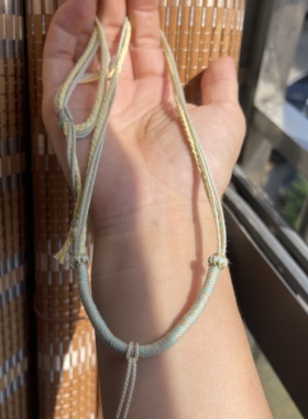 网红同款蜜蜡葫芦项链绳藏式手搓棉挂绳黄金吊坠项链绳玉石平安扣