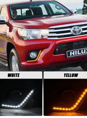 适用丰田15 16款海拉克斯LED前雾灯总成VIGO皮卡led日行灯 前杠灯