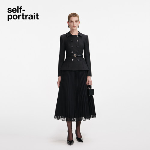 self-portrait假两件连衣裙