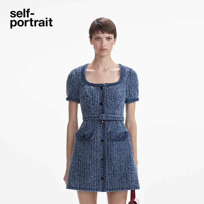 self-portrait短袖连衣裙