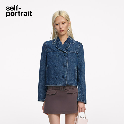 self-portrait百搭牛仔外套