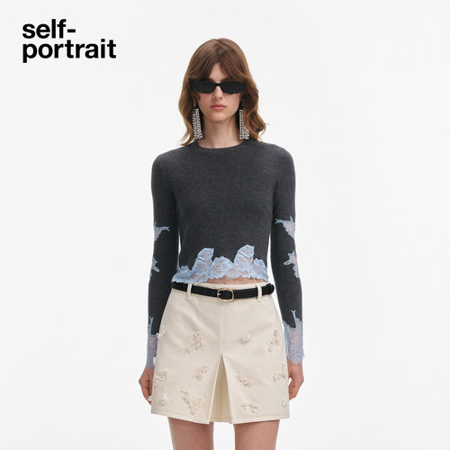 self-portrait针织毛衫