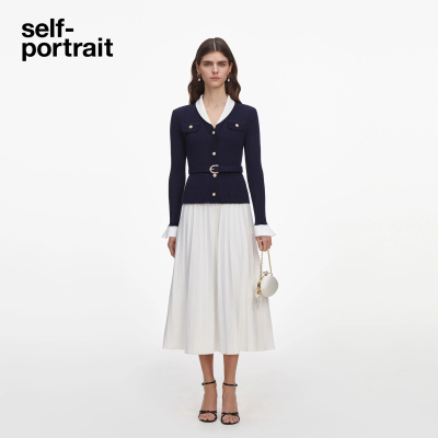 self-portrait假两件连衣裙