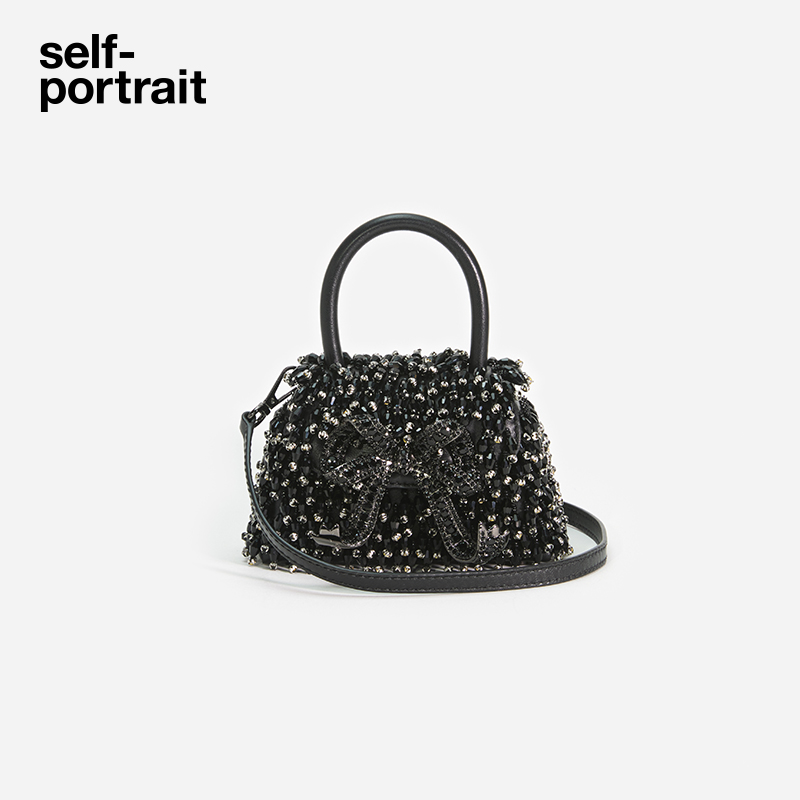 self-portrait流苏手提包