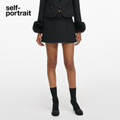 self 黑千金风a字粗花呢半身裙短裙 经典 portrait 2026早春新款