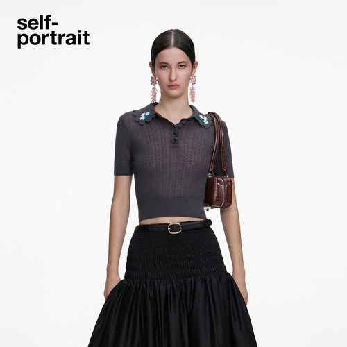 self-portrait针织毛衫外套