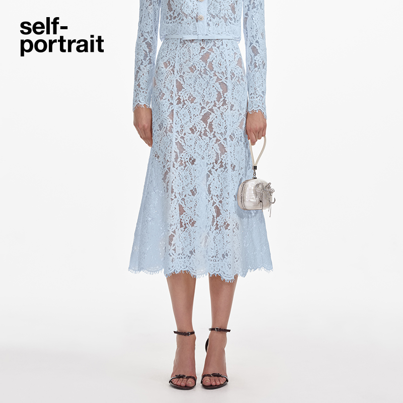 self-portrait半身长裙优雅