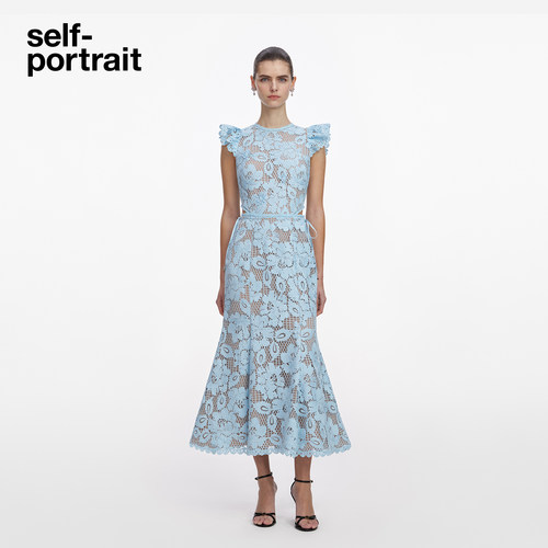 self-portrait蕾丝连衣裙