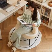 羊羔绒网红BoBo椅办公室梳妆美甲个性 古风椅客厅卧室休闲懒人沙发