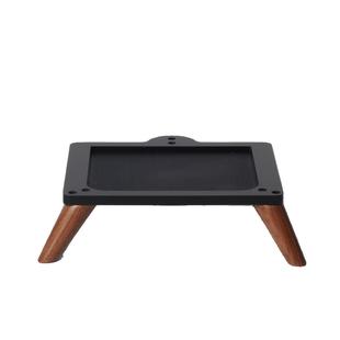 宝华韦健飞艇代桌面支架黑胡桃腿音响支架音箱实木底座