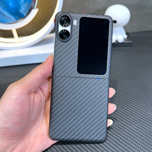 适用于OPPOFindN2Flip手机壳新款凯夫拉碳纤维网红推荐n2flip薄款防摔高端商务OPPO个性创意保护套限量版外壳