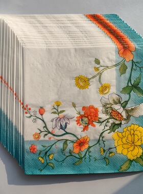 Wildflower Soft Paper Napkins Wedding 花朵柔软餐巾纸婚礼纸巾