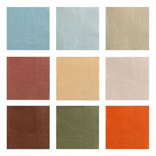 25cm纯色生日婚礼商务派对纸巾 Solid Color Paper Napkins Party