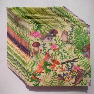 Spring Forest Paper Napkins Decoupage 蝶骨巴特派对餐巾纸巾
