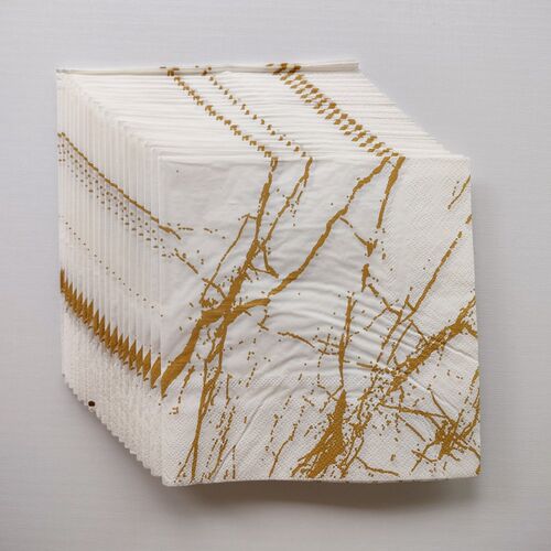 Marble Pattern Paper Napkins Party 酒店家居大理石花纹餐巾纸