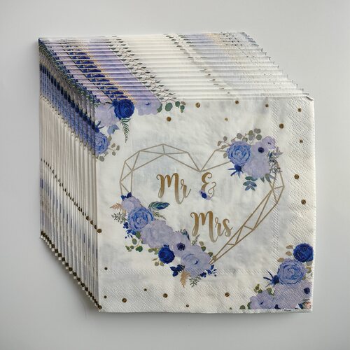 Mr & Mrs Paper Napkins Wedding Party Supplies 婚礼纸巾餐巾纸