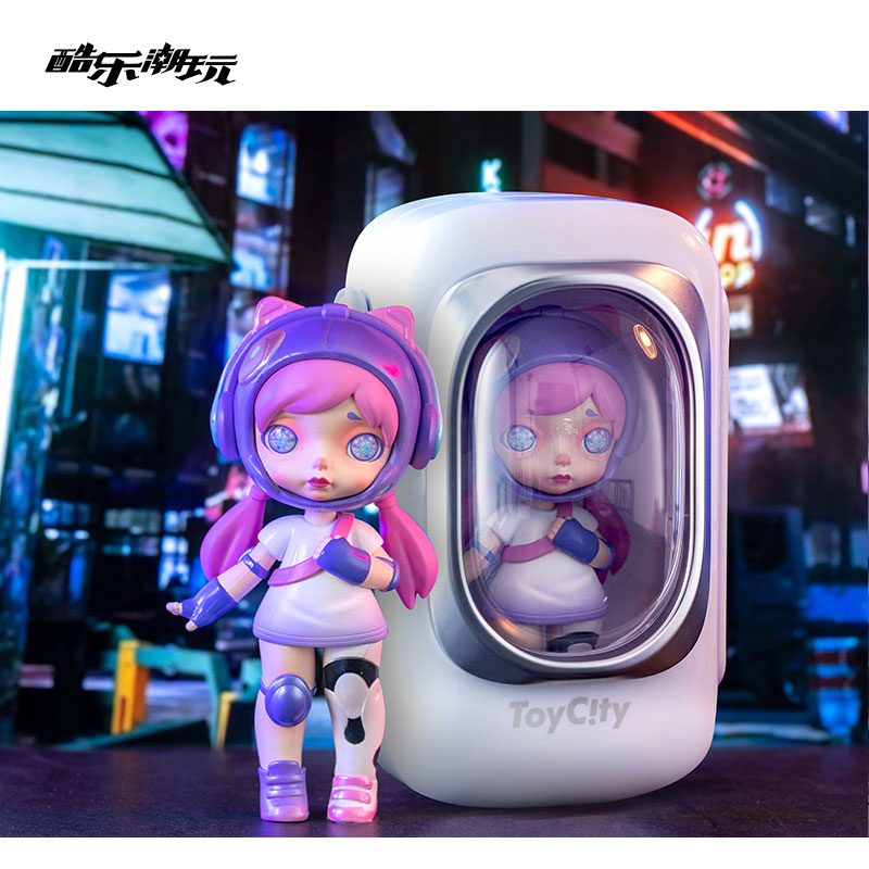 酷乐潮玩 玩具城市laura劳拉赛博朋克太空舱盲盒潮玩摆件手办礼物