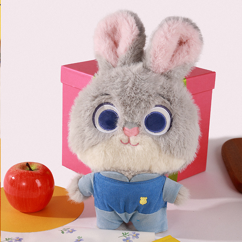 酷乐潮玩 迪士尼疯狂动物城尼克朱迪萌糖毛绒公仔可爱玩偶