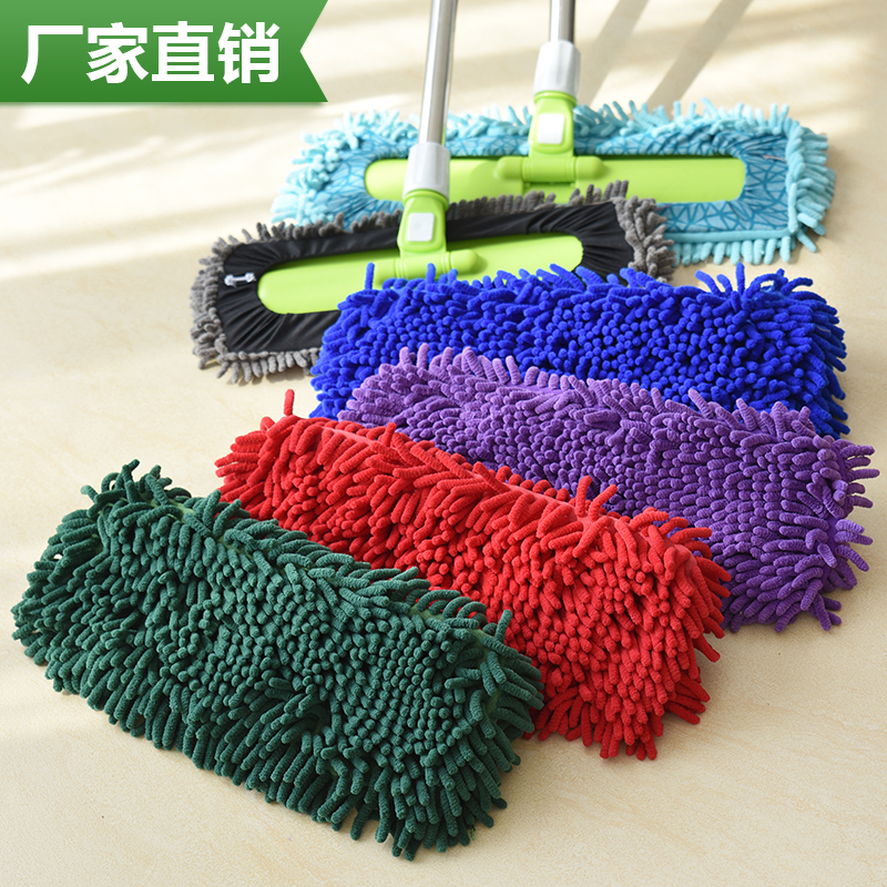 雪尼尔家用平板拖把干湿两用可替换一拖净木地板懒人墩布吸水性强