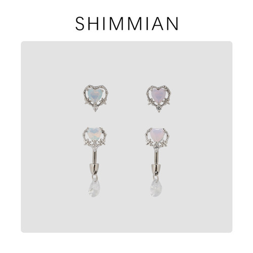SHIMMIAN钛钢日韩女小耳钉耳骨钉