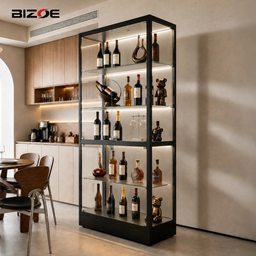 BIZOE带灯防尘玩具模型展示柜