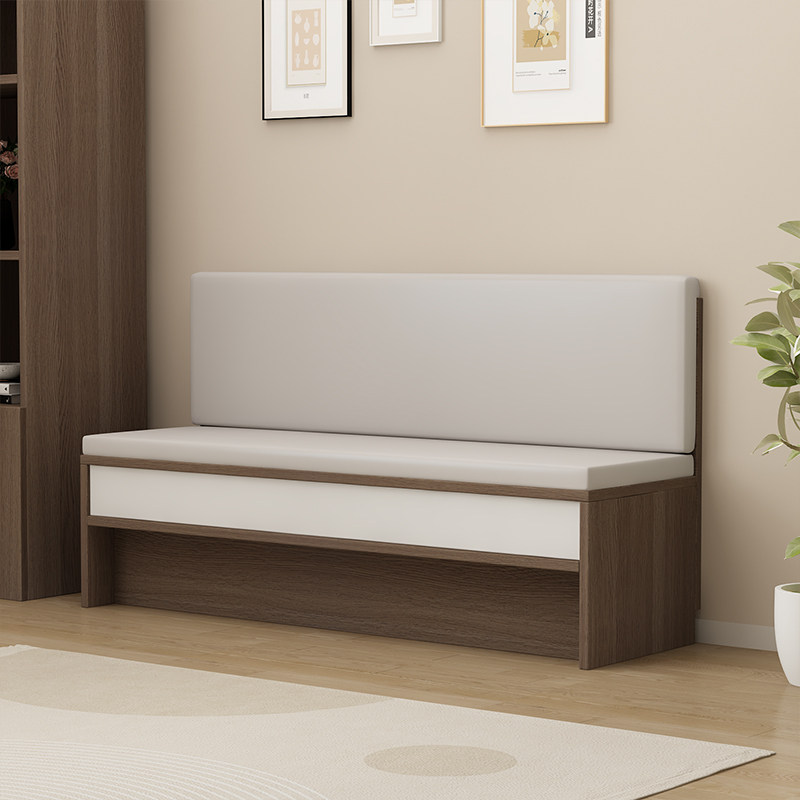 实木卡座餐桌椅家用小户型餐厅简约阳台沙发椅储物柜软包转角定制