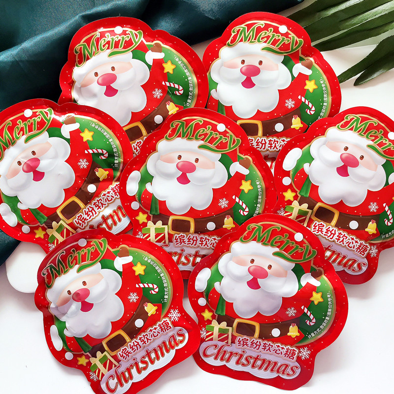 圣诞节派对圣诞装饰缤纷软芯糖喜糖喜宴生日派对平安夜糖果小零食