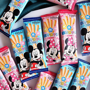 迪士尼欣奇饼干棒牛奶味蔓越莓味儿童卡通小零食宴会宴请喜宴礼