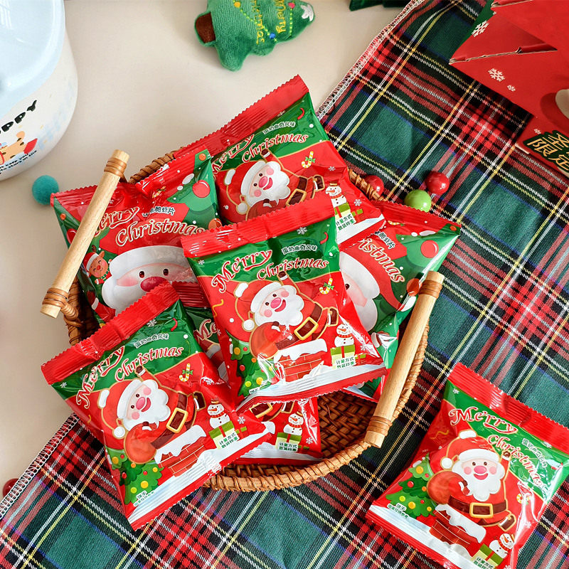 圣诞蛋奶曲奇风味饼干散装下午茶零食点心平安夜搭配节日儿童宴会